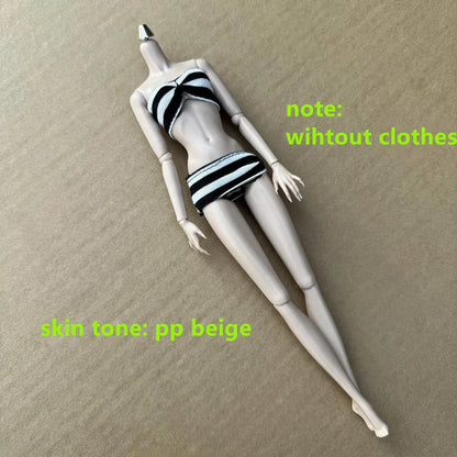 Original LULY Doll Body 2022 Version 8 Skin Tones High Quality Big Boobs 29CM 1/6 Replacement Body For Barbi/FR/IT Doll Heads