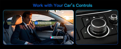 2-in-1 Wireless CarPlay & Android Auto Adapter , Universal Fit for Most Cars,  Wireless Connection, Plug & Play iOS/Android