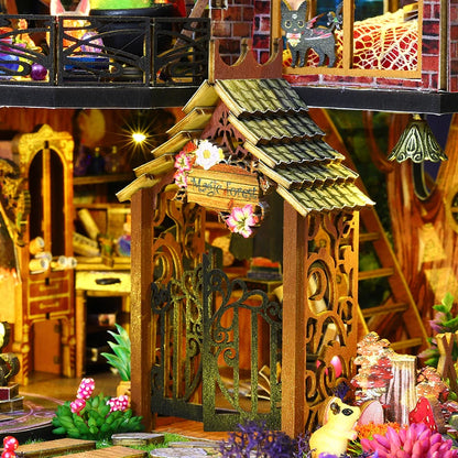 DIY Big Doll House Wooden Miniature Furniture Dollhouse Handmade 3D Puzzle Model Assembly Toys Home Decor for Xmas Birthday Gift