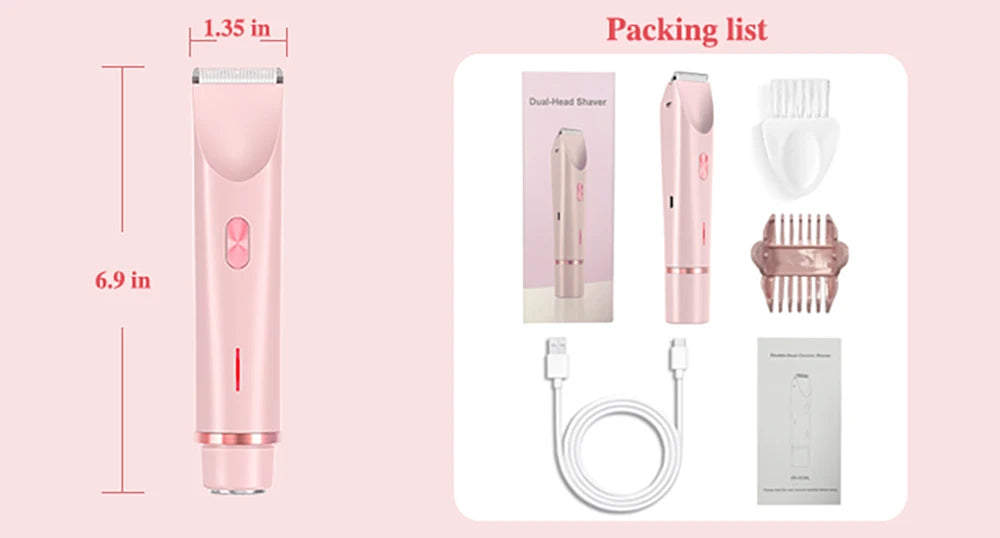 Electric Razor Woman Shaver Painless Mustache Epilator Leg Bikini Body Hair Trimmer for Women Facial Epilator Hair Remover