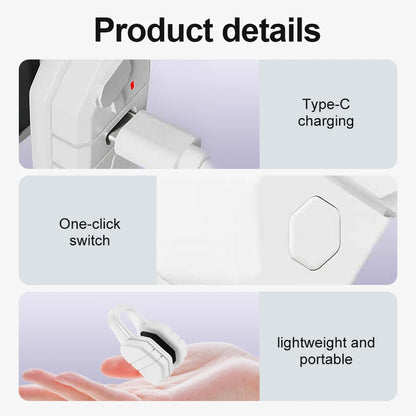 EMS Nose Massager, Microcurrent Nose Beauty Device with 5 Modes, USB-C Rechargeable Nose Clip for Facial Contour Care, Unisex