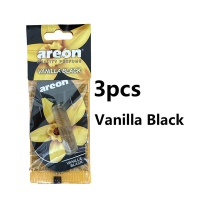 3-18pcs Car Air Freshener Natural Tea Fragrance Vehicle-mounted Hanging Vanilla Scent Water Drop-shaped Car Interior Accessory