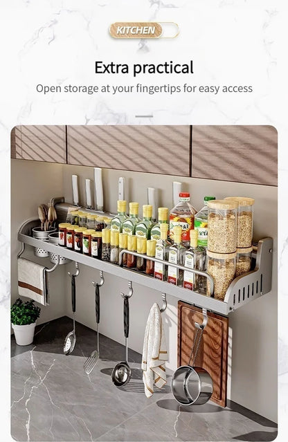 Kitchen Spice Storage Knives Holder Knife Stand Spice Rack Organizer Knives Holder Spoon and Chopsticks Rest Hanging Organizers