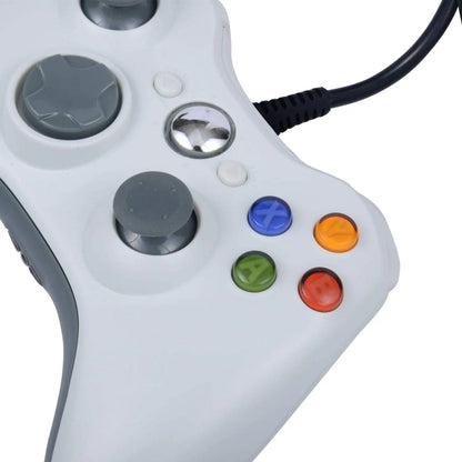 Wired Game Controller for Xbox 360 with Dual-Vibration,Compatible with Xbox 360/360 Slim&PC Windows 7,8,10,11