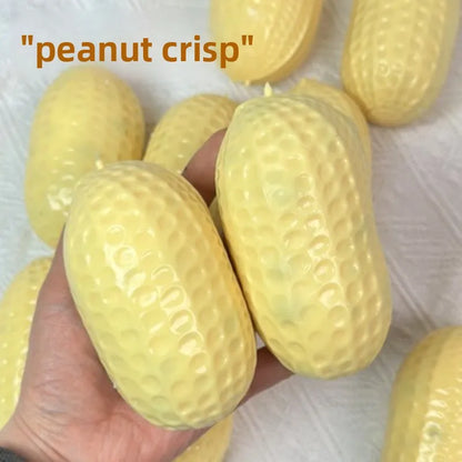 Realistic Peanut Shaped Squeeze Ball, Soft TPR Stress Relief Squishy Fidget Toy