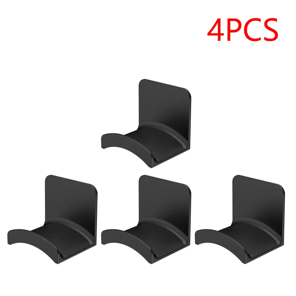 1-5PCS Universal Headphone Stand Adhensive Plastic Wall Mount Hanger Under Desk Headset Rack Holder Support for Gaming Earphone
