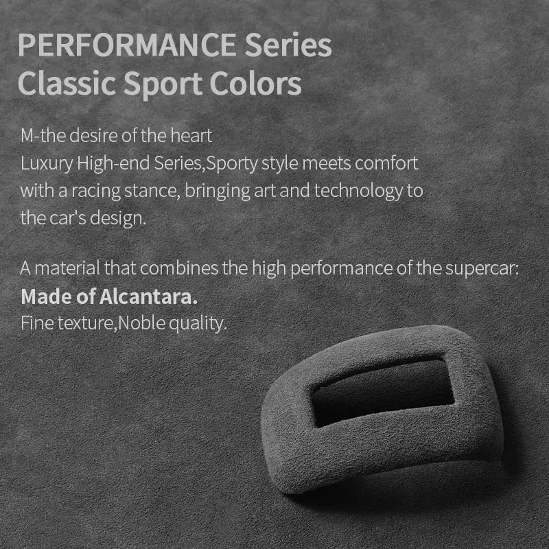 Made of Alcantara For Mitsubishi Outlander 2023 Car Gear Shift Boot Cover Trim Sticker Anti Scratch Interior Tuning Accessories