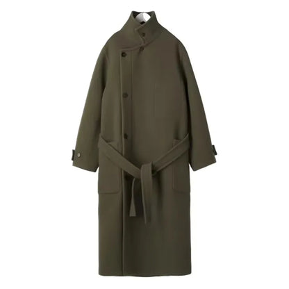 Mauroicardi Autumn Winter Oversized Long Thick Soft Warm Black Wool Blends Coat Men Luxury Designer Clothes Woolen Overcoat 2024