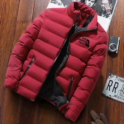 2024 Men's Cotton Clothing Fashion Brand Jacket Sports Bicycle Printed Street Warm Business Casual Top New Style