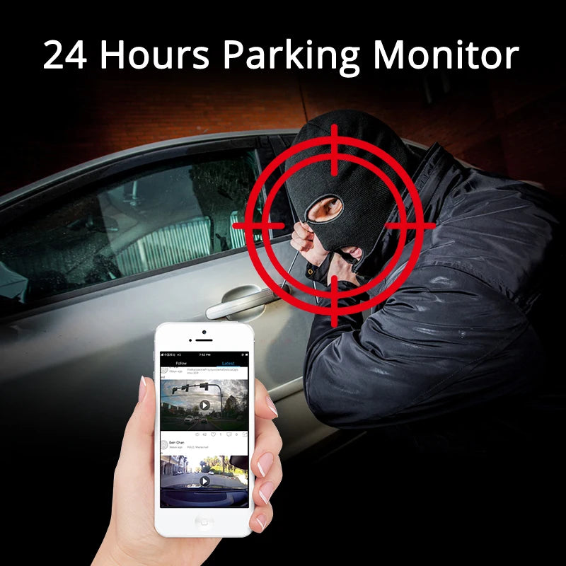 10.26 inch Car GPS Navigation 4G Android 12 ADAS Dash Camera Recorder 4G+64GB ROM WiFi ADAS BT Dual Lens Night Version