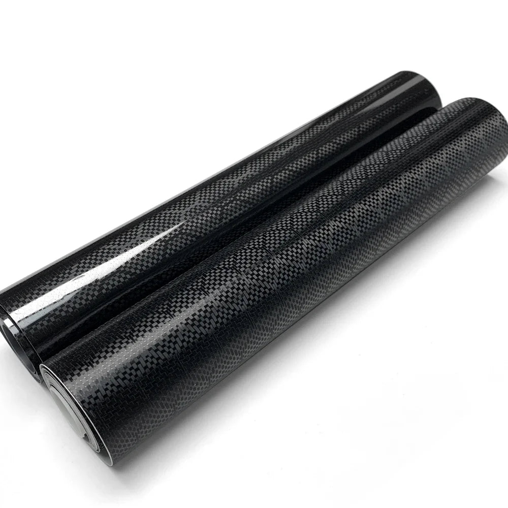 Carbon Fiber Sticker High Gloss Honeycomb Vinyl Wrap Film Waterproof Adhesive Auto Body Decoration Decal Tunning Car Accessories