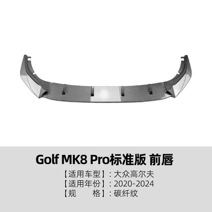 For Volkswagen Golf MK8 2020-2024 Pro Standard Edition Front Lip Spoiler Modification