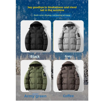 Winter Outdoor Sports Leisure Windproof Breathable Warm Cotton Clothing Comfortable Fashionable Trendy Men's Hooded Jacket