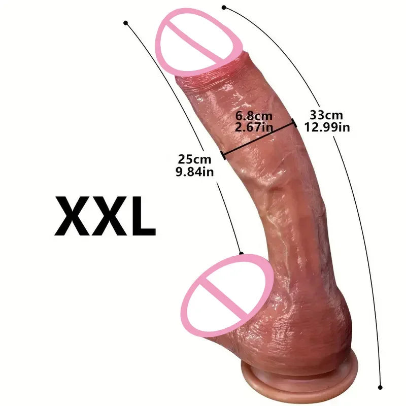Oversized Realistic Dildo Huge Penis Penetration Anal Sex Toys For Women Masturbation Soft Dick Dildos Sexy Adult Sex Toy Gay