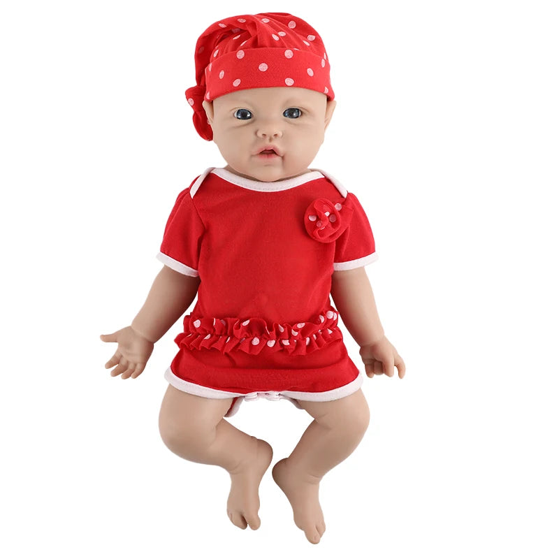 IVITA High Quality 5 Sizes Choices Silicone Reborn Doll Wholesale Fashion Baby Girl Toys Lifelike Newborn Baby Painted Soft Doll