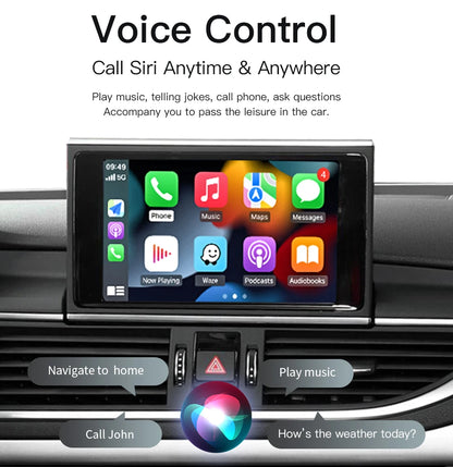 CARABC Wireless Carplay module for Audi A1 Q3 RMC HN+ 2009-2018 Year Support Android Auto autolink Airplay Rear Camera Car Play