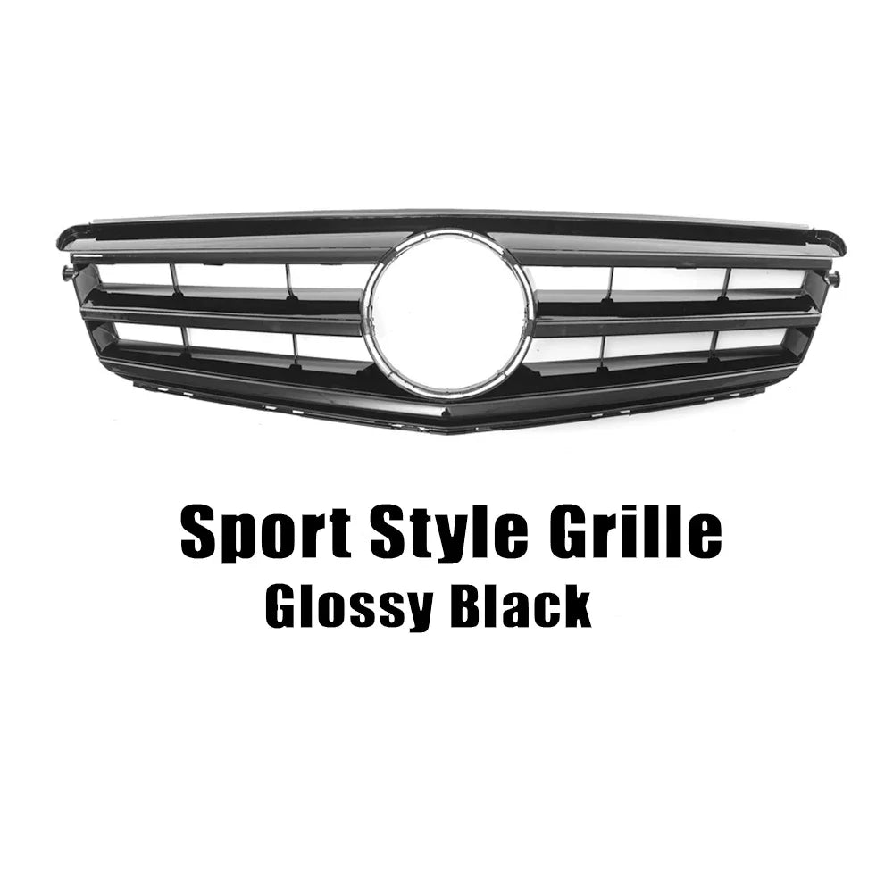 XVIP For Mercedes W204 Grille Benz C-Class C204 S204 2007-2014 C180 C200 C250 C300 C350 Diamond AMG GT Style Front Bumper Grille