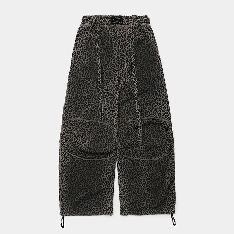 Retro American Spicy Girl Loose Casual Pants Women's  Design Sensation Sport Wide Leg Long Trousers Straight Leg Pants