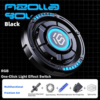 YIJOO 3in1 EDC Metal Pushing Card Hand Spinner Papa Coin Adults Creative Fidget Toys For Men 2024 New Stress Reliever Gifts