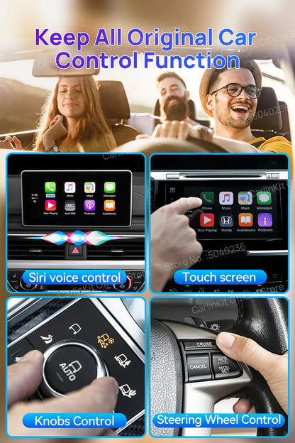 2026 CarlinKit CarPlay AI Box Android 13.0 QCM6225 8-Core Android Auto Wireless CarPlay Adapter 2.4+5GGPS 64G 128G FOTA Upgrade