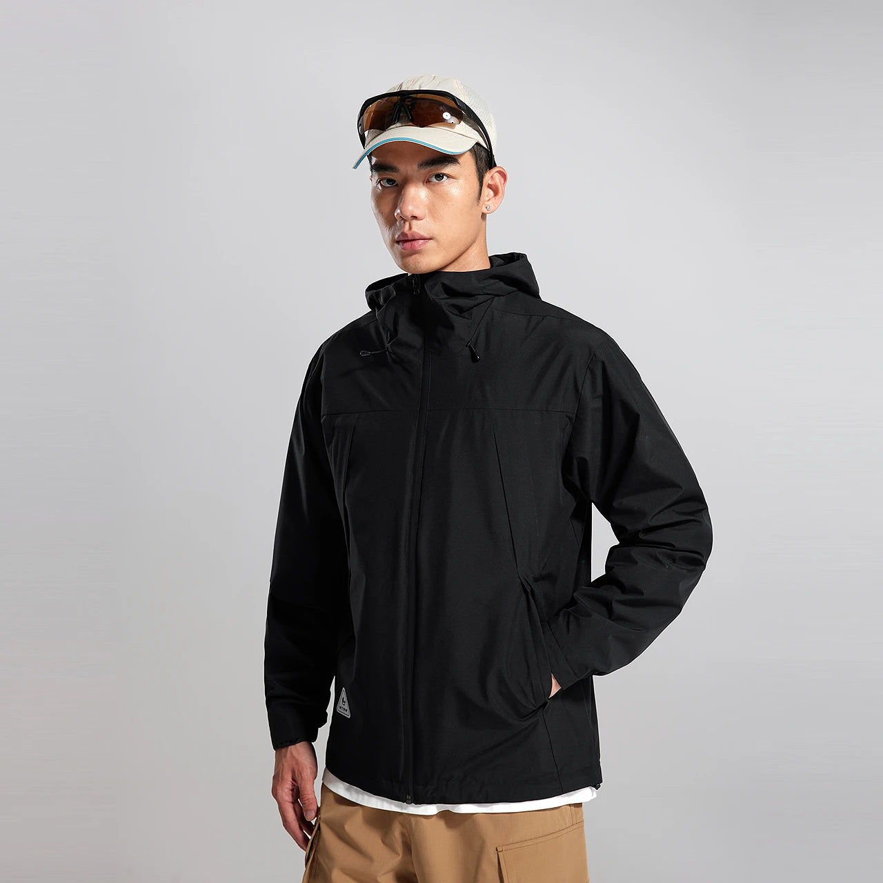 Metersbonwe Men's Windproof Warm Jacket Light Rain Proof Coat New Commuter Hooded Jackets Mesh Lining Male Fall Winter Outerwear