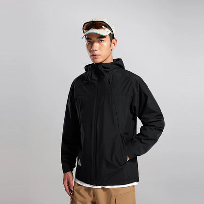 Metersbonwe Men's Windproof Warm Jacket Light Rain Proof Coat New Commuter Hooded Jackets Mesh Lining Male Fall Winter Outerwear
