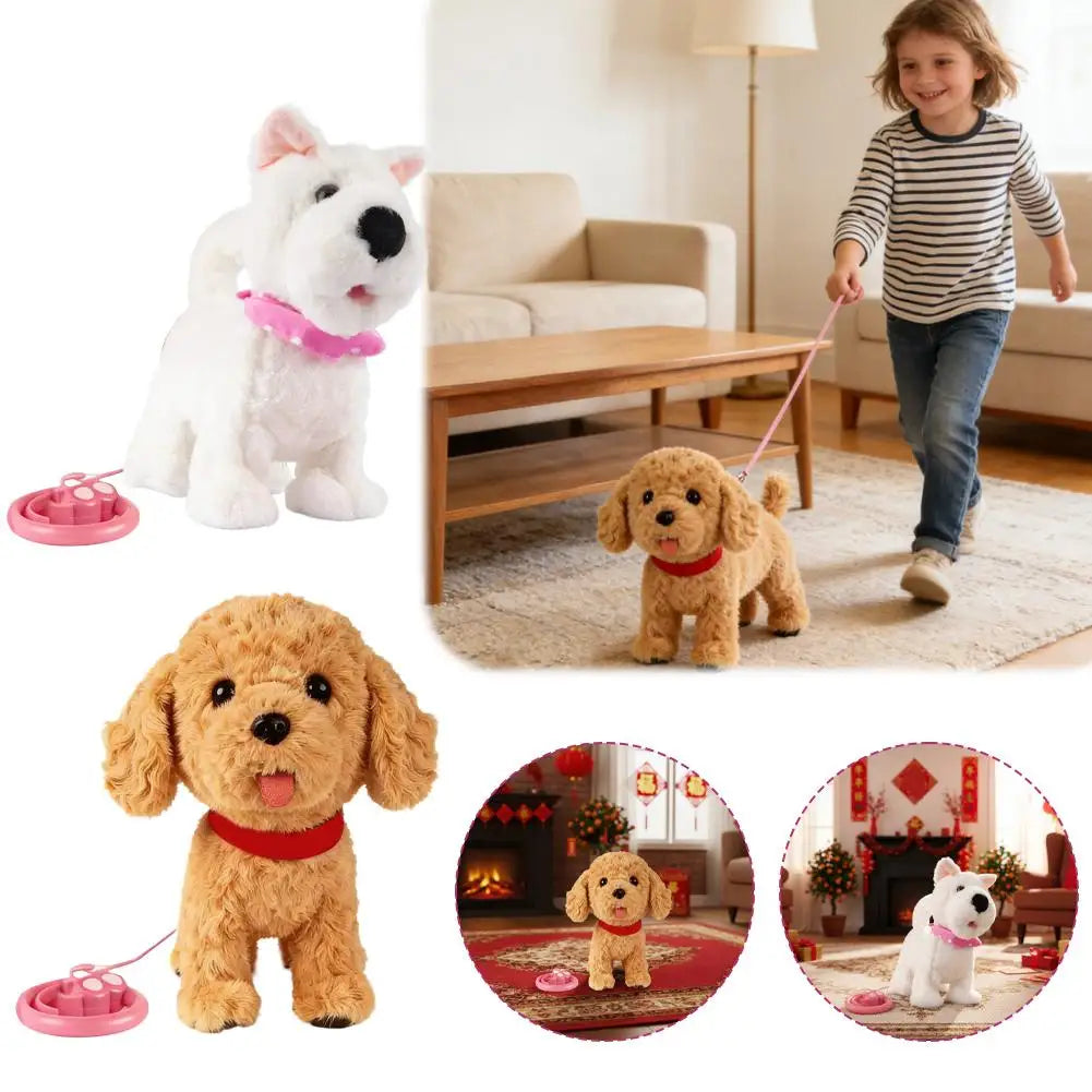 Interactive Electric Barking Dog Toy - Realistic Singing Dancing Licking Puppy Doll Interactive Pet Toy For Kids Toddlers