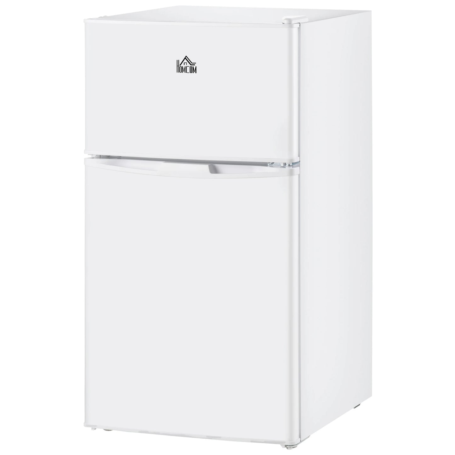 3.2 Cu.Ft Mini Fridge with Freezer, Double Door Compact Refrigerator with Adjustable Thermostat,, Energy Efficient, White