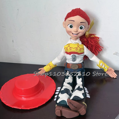 Toy Story 4 Talking Woody Jessie Action Figure Sing Soft Cute  Anime Figure Decoration Birthday Model Gift Toys