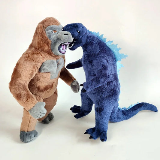 30cm New Godzilla Vs Kong Anime Plush Toy King of The Monsters Godzilla King Kong Plush Pillow Doll Ornaments Gifts