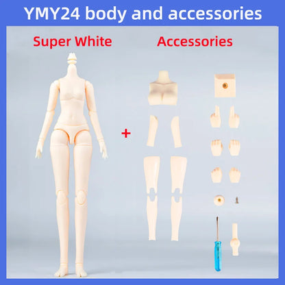Ymy 22 24 Body Movable Joint Body Replacement Accessories Hand Girl YMY 23 25 Boy Body For Ob22 Ob24, Gsc, Blythe, 1/6 Bjd Doll