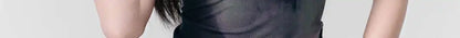 Yedinas Patchwork Tank Tops Summer 2024 Korean Fashion Mesh Tops Streetwear Sleeveless Tshirts Y2k Sheer Grunge Aesthetics