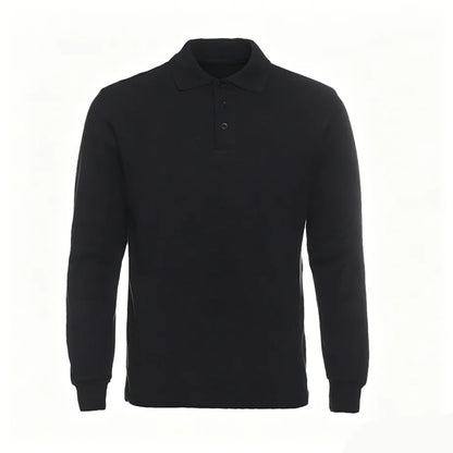 Top Compass Patch Long Sleeved Polo Shirt Spring Autumn All Cotton Casual Men's Luxury Golf Long Sleeved T-shirt Top Asian S-3XL