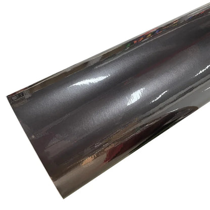 Premium Ultra Gloss Candy Metallic Charcoal Grey Vinyl Car Wrap Film Roll with Air Release Self Adhesive Decal