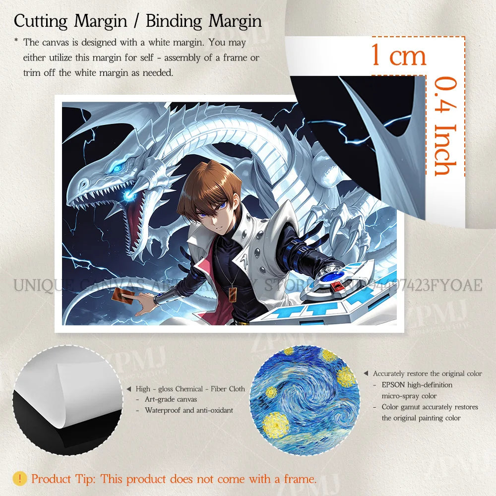 Yu-Gi-Oh! Canvas Pictures Painting Anime Figures Home Decoration Prints Poster For Living Room Frameless Wall Artwork Mural