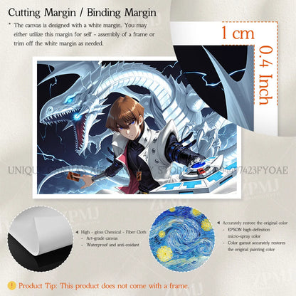 Yu-Gi-Oh! Canvas Pictures Painting Anime Figures Home Decoration Prints Poster For Living Room Frameless Wall Artwork Mural
