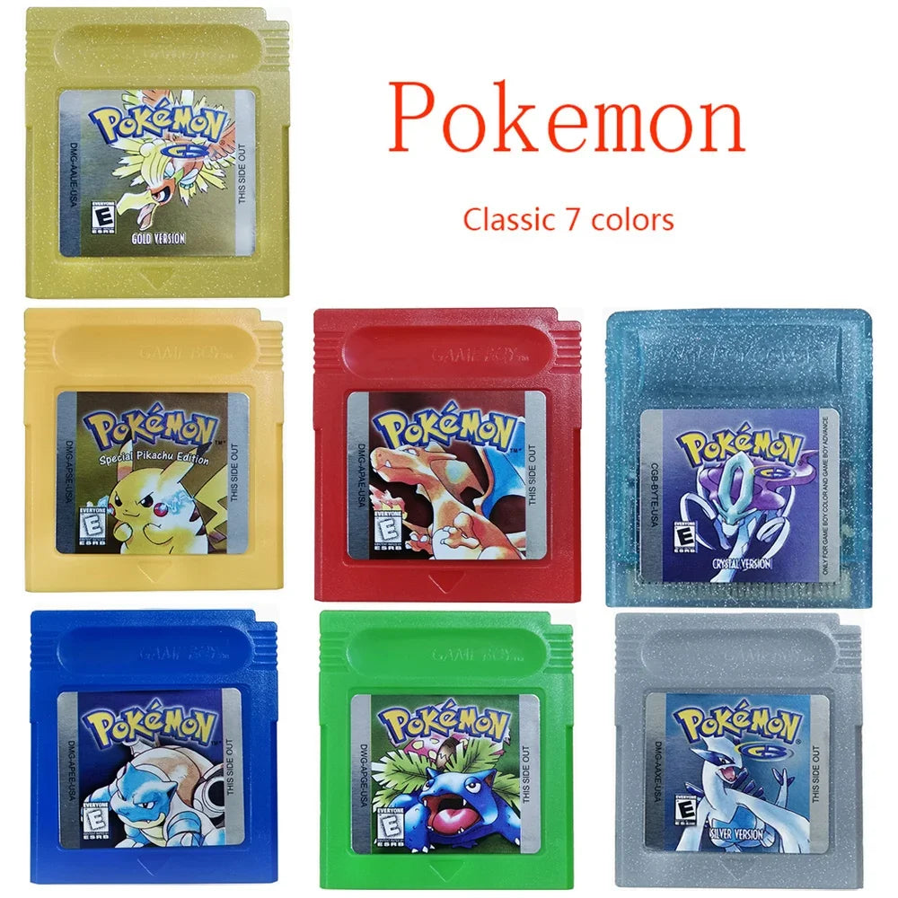 new model 16 bit video game GBC card box type host card classic multiple versions game card English version boy holiday gift