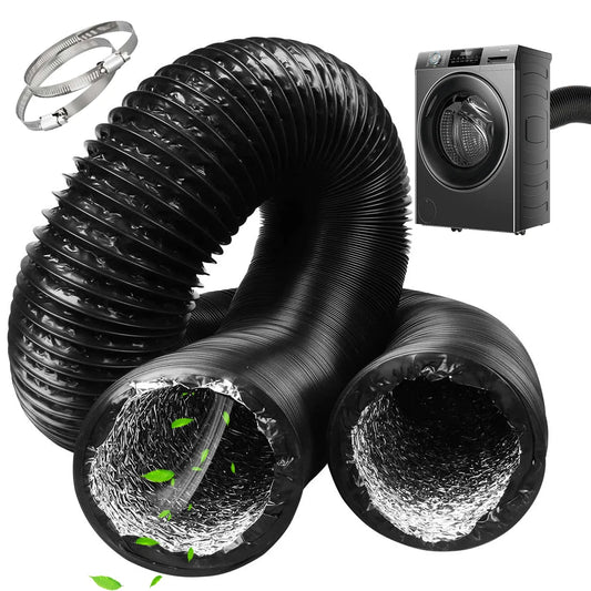 Aluminum foil exhaust hose, 3 meters extendable, 100mm diameter, universally compatible with multiple devices. Accessories for portable air conditioners/dryers/range hoods/exhaust fans. A practical home gift.