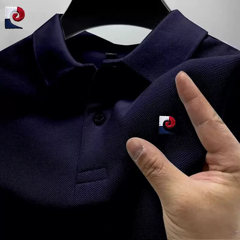 Summer Men's High-Quality Short-Sleeved Polo Shirt New Fashionable, Casual, Comfortable, Cool and Breathable Top
