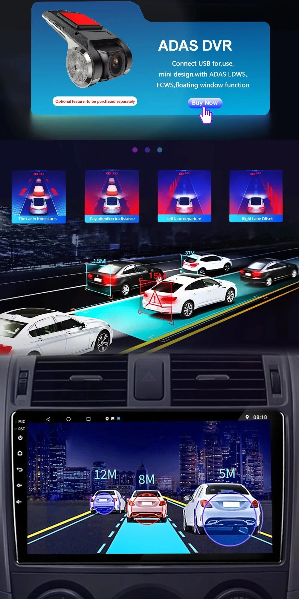 8 Core 8G+256GB Android 15 For Mazda 3 Axela 2016-2021 10.25"Touch Screen 2DIN Smart Car System Stereo BT WIFI Carplay AutoRadio