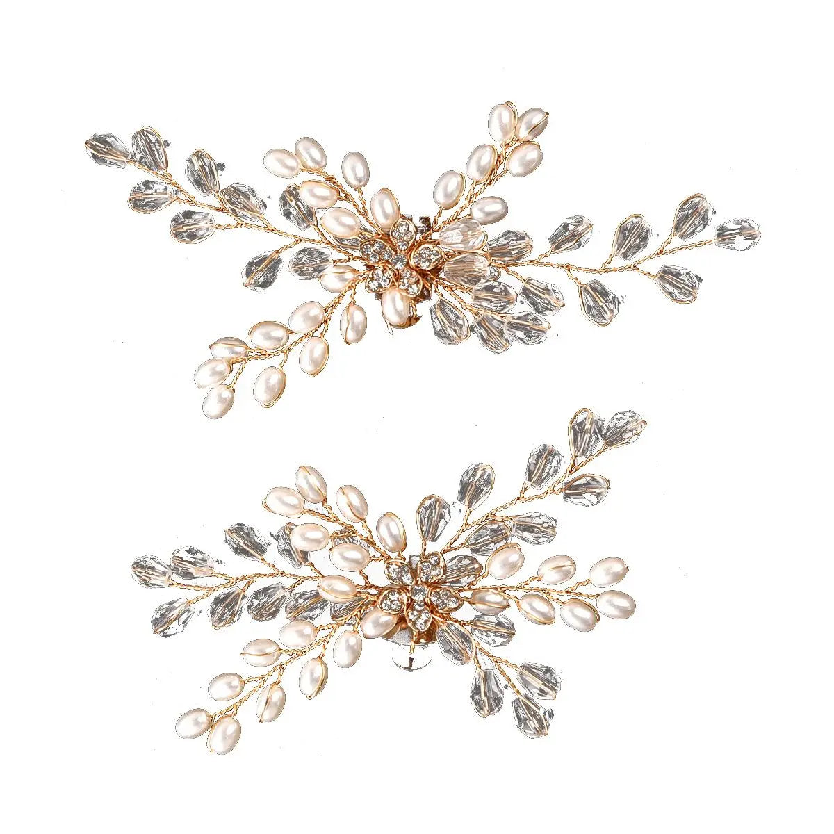 1Pair Wedding Shoes Decorations Pearl Shoes Clip High Heel Shiny Clips Charm Buckle Rhinestone Brooch Bride Pendant Accessories