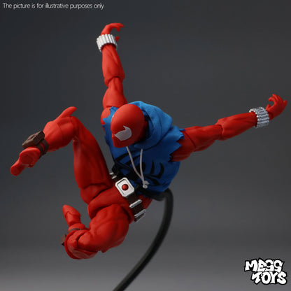 Mess Toys Scarlet Hero Scarlet Spider Man Spiderman Blue Battle Suit Spiderman Anime Action Figure Figurine Statue Model Gifts
