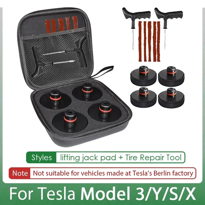 4pcs Lifting Jack Pads for Tesla Model 3 Y S X Juniper 2026 2025 2024 Accessories Rubber Pucks Chassis Lift Stands Adapter Case