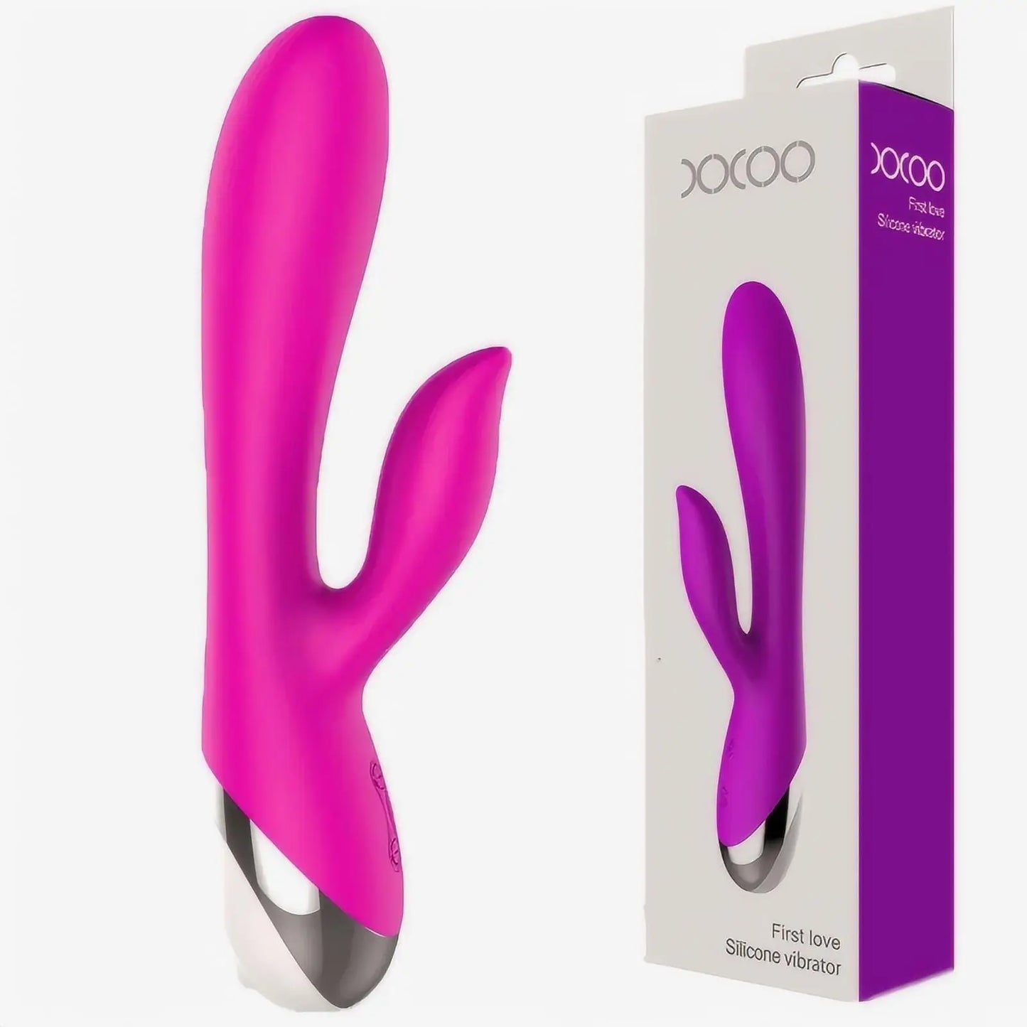 Rabbit Vibrator for Women USB Rechargeable G Spot Dildo Vibrator Clitoris Stimulator Dual Stimulation Female Masturbator SexToy
