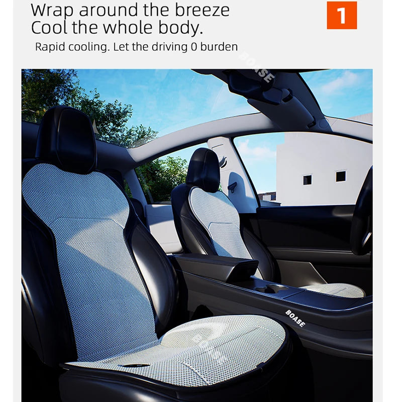 For Tesla model 3 Y ventilation Seat Cushion DC 12V Spacer Car Summer Cool Air Seat Cushion Fast Blowing Ventilation Seat Coolin