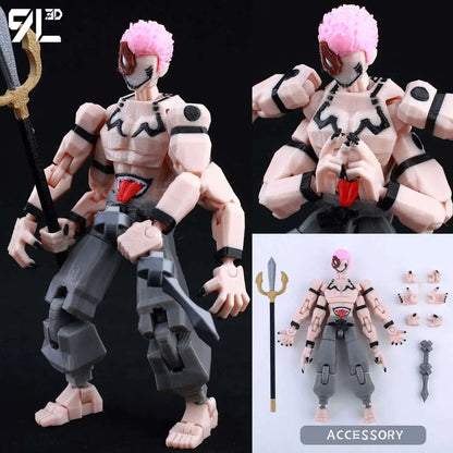 9L3D New 2025 Titan13 Fushiguro Desk Decoration LUCKY13 Mahoraga & Dogs T13 Multi-Jointed Dummy13 Stop Motion Animation For Fans