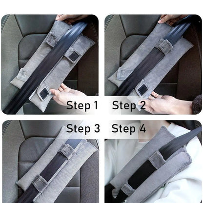 Universal Comfort Car Seat Belt Shoulder Pads Soft Polyester Protection Soft And Comfortable Accessory for Adults And Teens