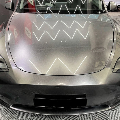 Car Satin Metalliced Graphite Grey Sticker Waterproof Air Release DIY Stickers Car Adhesive Vinyl for Auto Motorcycle Body Decor