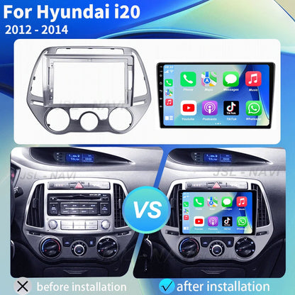 Android 16 Carplay Auto Multimedia Player Car Radio For Hyundai I20 2010 2012 2013 2014 DSP Autoradio GPS Stereo 2din Head Unit