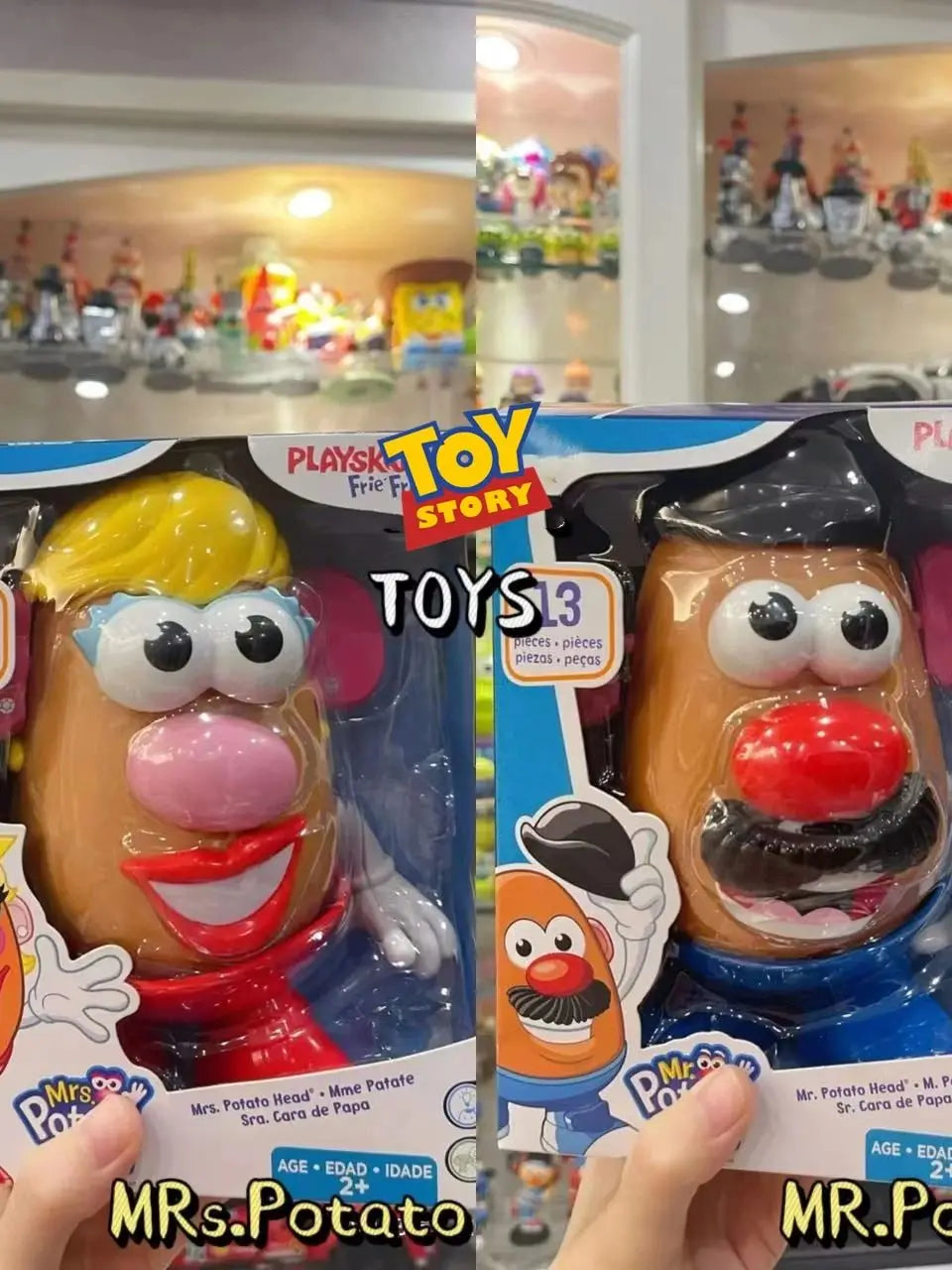 Disney Toy Story3 Classic Mr.potato Head Mrs.potato Buzz Lightyear Woody Action Figure Educational Gifts Collection
